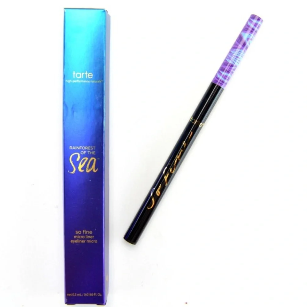 Tarte Rainforest of the Sea So Fine Micro Eyeliner Black Precision Liquid NWT